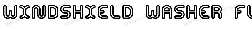 Windshield Washer Fluid Concentrate字体转换